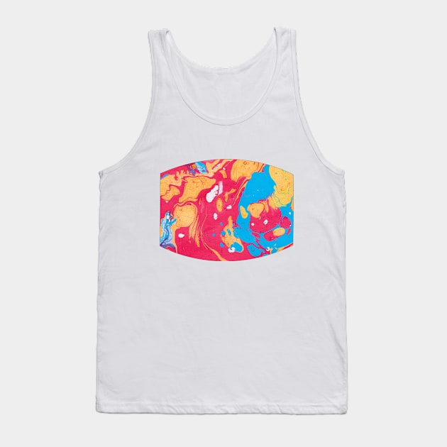 Tropical Swirl Marble Tank Top by KindlyHarlot